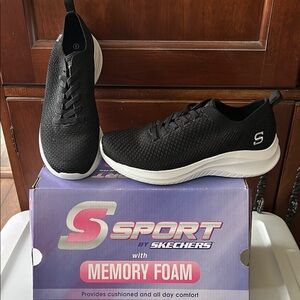 SPORT by Skechers with Memory Foam Black 8